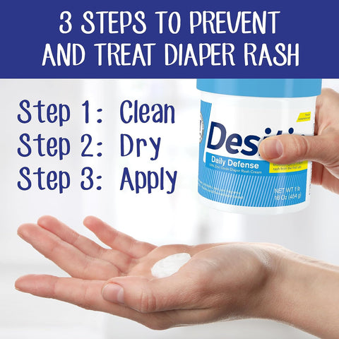Desitin Daily Defense Diaper Rash Cream, 13% Zinc Oxide, 16 oz