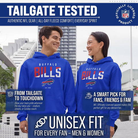 NFL Hoodie Fleece Sweatshirt for Men and Women - Officially Licensed
