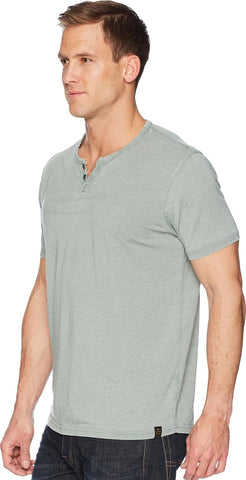 Lucky Brand Men's Venice Burnout Notch Neck Tee Shirt