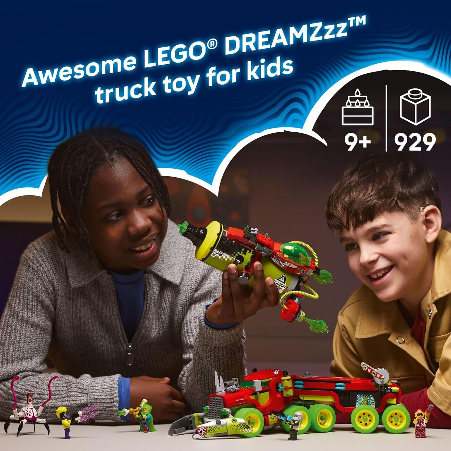 LEGO DREAMZzz Mateo’s Spray Paint Truck Building Toy for Kids - Pretend Play Set & 5 Toy Figures for Boys & Girls, Ages 9+ - Truck with 2 Building Modes - Gift Idea for Birthdays - 71499