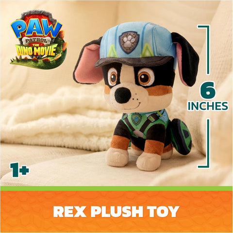 GUND PAW Patrol The Dino Movie Rex 6-Inch Plush Toy for Ages 1+