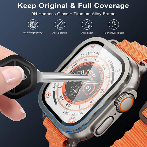 WSKEN for Apple Watch Ultra 3/Ultra 2/Ultra Screen Protector - Lightweight