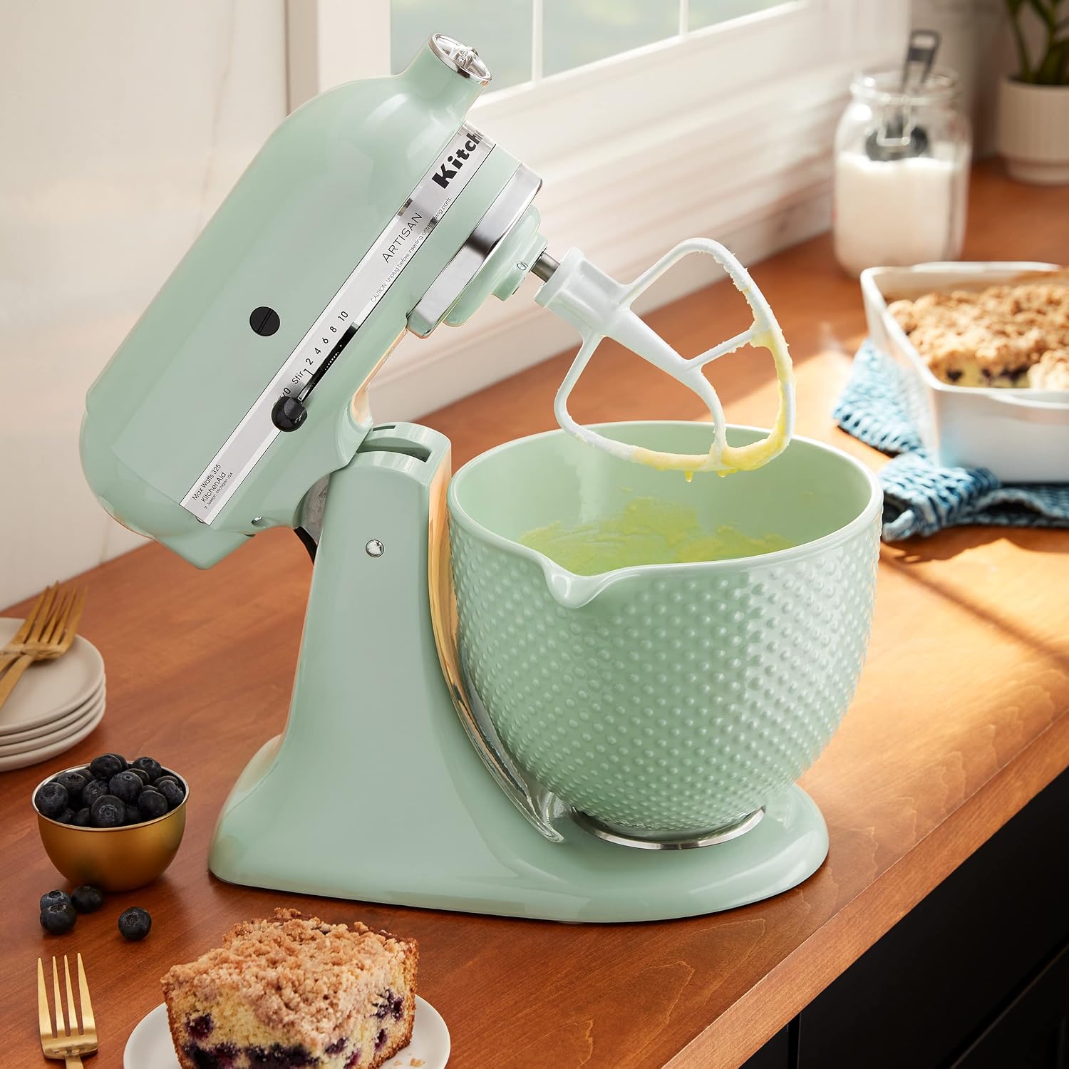 KitchenAid 5Q Dew Drop Ceramic Bowl, for 5Q Tilt-Head Mixers, KSM2CB5TDD