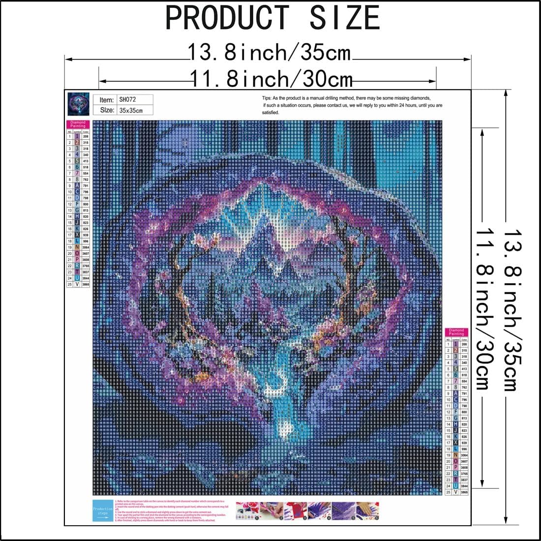 Diamond Painting Kits for Adults,Crystal Forest Landscape Diamond Art Kits