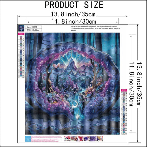 Diamond Painting Kits for Adults,Crystal Forest Landscape Diamond Art Kits