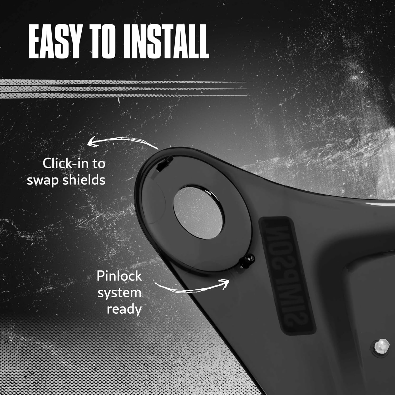 SIMPSON Mod Bandit Accessory Shield (MBSSE) - Dark
