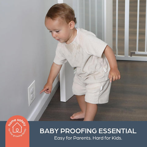 Dreambaby Plastic Baby Safety Outlet Plug Covers - 48 Pack - Outlet Covers Baby Proofing