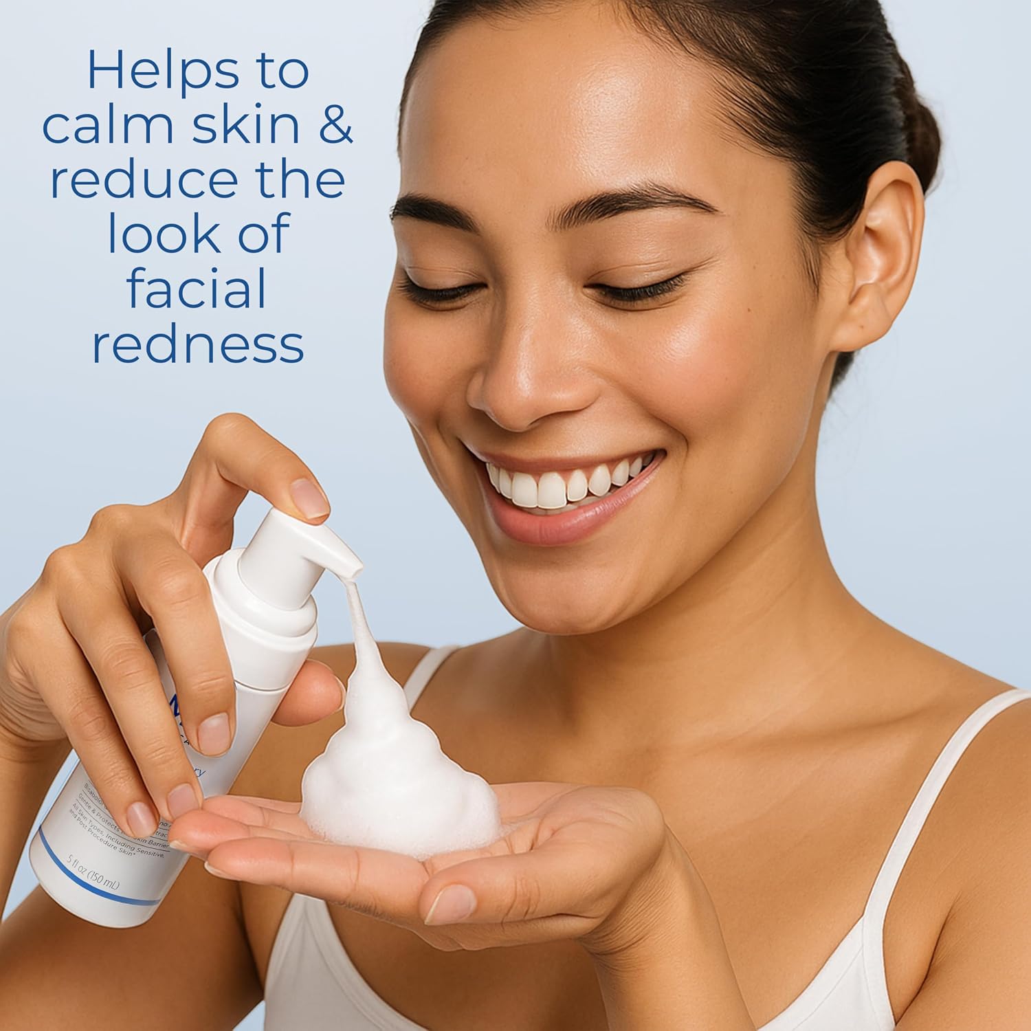 EltaMD Skin Recovery Amino Acid Foaming Face Wash, Fragrance-Free | Gentle Cleanser For Sensitive Skin, Removes Makeup And Sunscreen, Reduces Facial Redness, Non-comedogenic