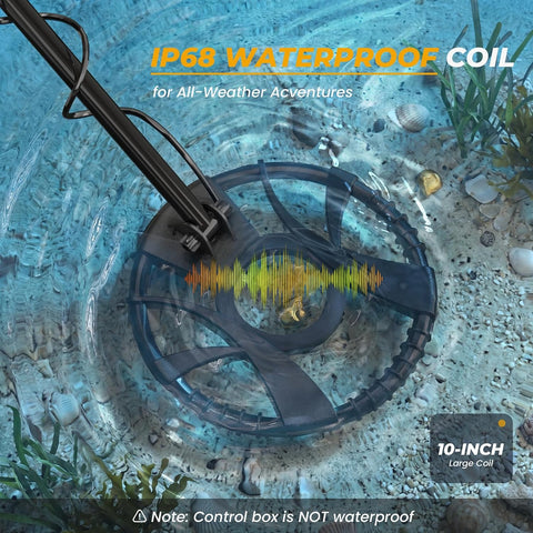 Higher Accuracy Metal Detector for Adults: 2026 Latest Professional Gold Detector with Backlit LCD, Advanced DSP Chip, IP68 Waterproof 10" Large Coil, Portable & Lightweight, Gifts for Men Fathers Dad