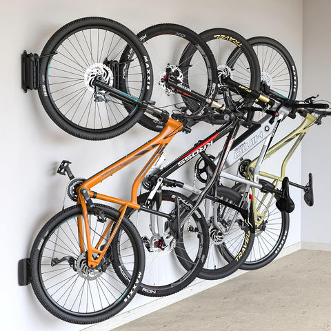 monTEK Swivel Bike Wall Mount, Bike Hangers for Garage, 4 Pack