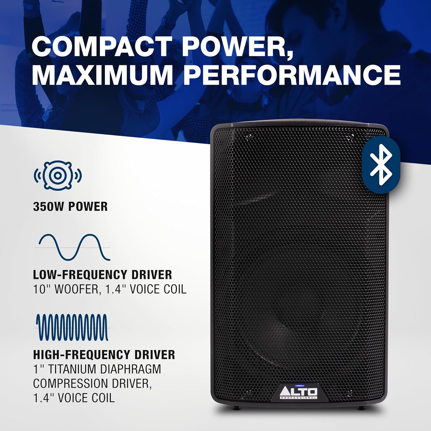 ALTO TX410 350W 10" Powered PA Speaker