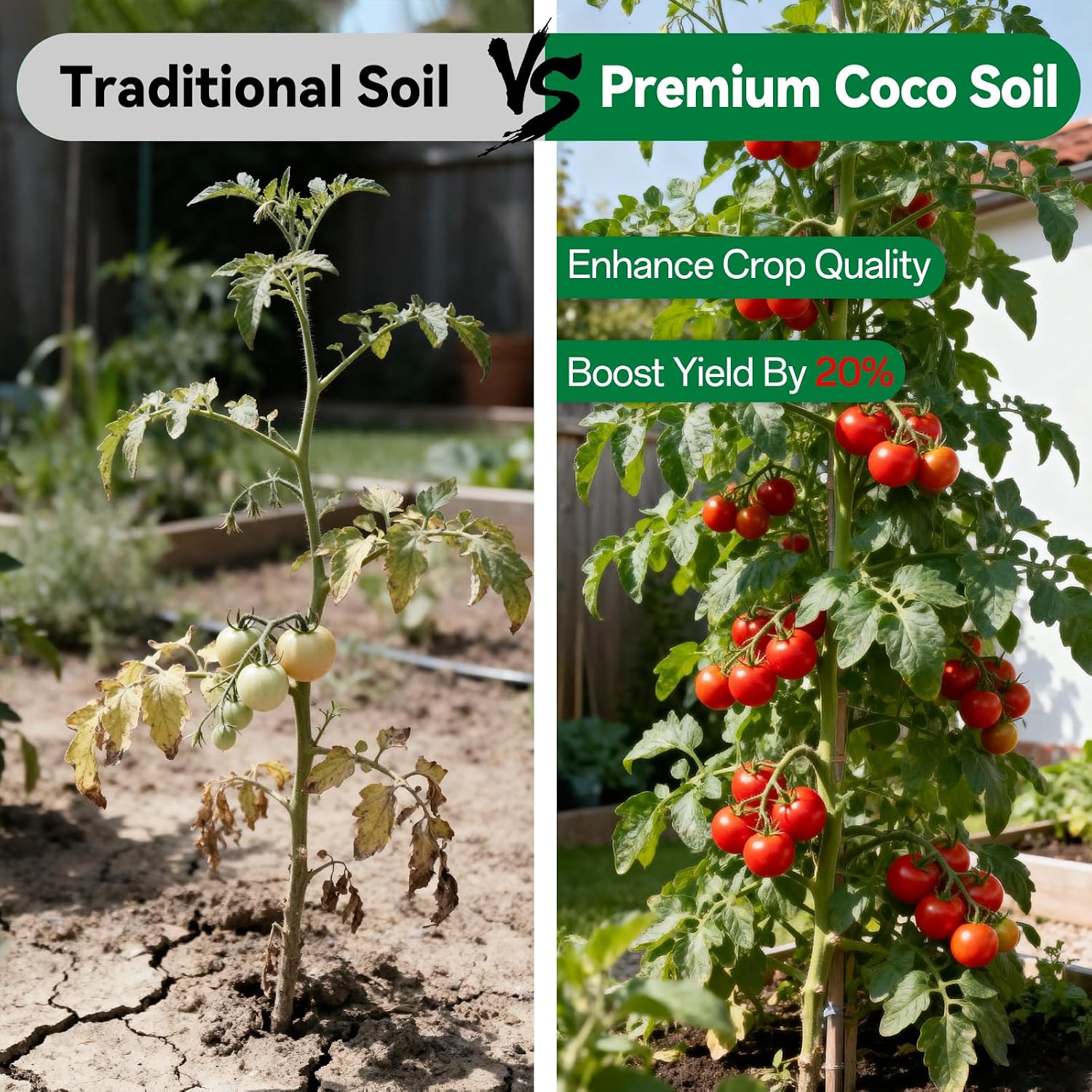 ZeeDix 2 Pcs Coco Coir Brick for Plants, 100% Organic Coconut Coir Bricks