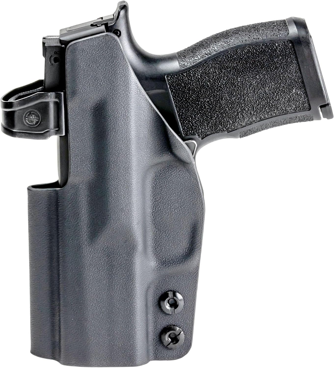 Rounded IWB Holster - Inside Waistband Concealed Carry, American Made, Concealment Express, Black Kydex, Optics Ready, Fits:
