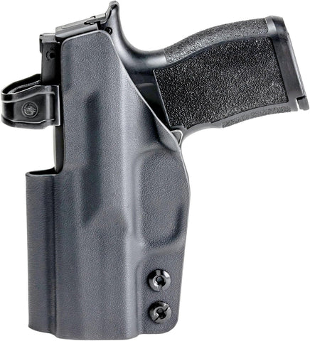 Rounded IWB Holster - Inside Waistband Concealed Carry, American Made, Concealment Express, Black Kydex, Optics Ready, Fits: