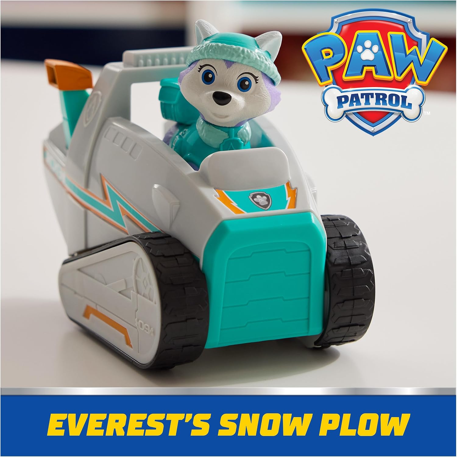 Paw Patrol, Everest’s Snow Plow, Toy Vehicle with Collectible Action Figure, Sustainably Minded Kids Toys for Boys & Girls Ages 3 and Up