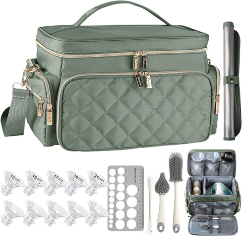 Breast Pump Bag Kit for Spectra S1/S2, Pumping Bag with Bottle Brush Set