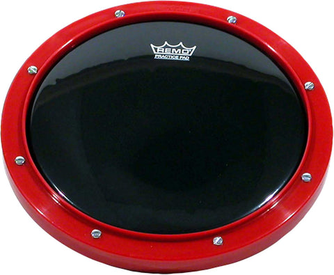 Remo RT-0006-58 6" Red Tunable Practice Pad with Ambassador Ebony Drumhead