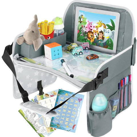 MENZOKE Kids Travel Tray for Toddler Car Seat, Toddler Gift for Boy