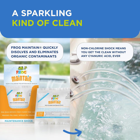 FROG Maintain, Single Dose Non-Chlorine Shock for Hot Tubs, 1 Pack