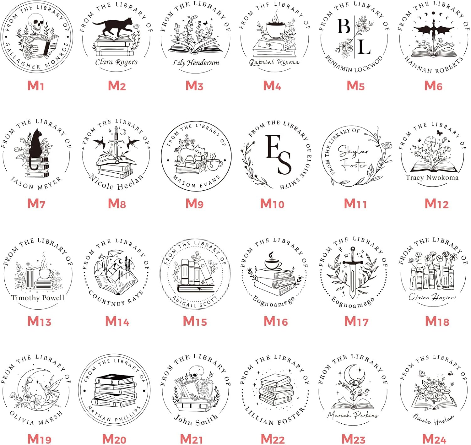 Book Embosser Personalized, Custom Stamp - Library Stamp Personalized Gift Set for Book Lovers | Women | Teachers | Wedding | Friends