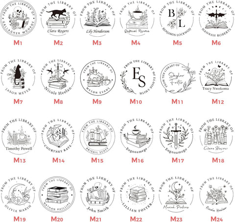 Book Embosser Personalized, Custom Stamp - Library Stamp Personalized Gift Set for Book Lovers | Women | Teachers | Wedding | Friends
