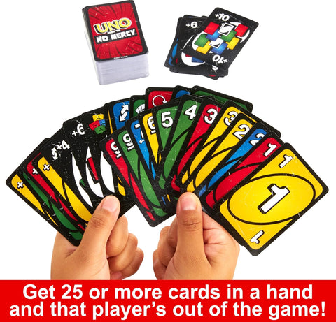 Mattel Games UNO Show ‘em No Mercy Card Game in Storage Tin,Ages 7+