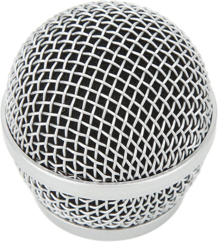 Stainless Steel Microphone Mesh Grill Ball Head Mic Replacement Cover for PG58 BLX288 Universal Fit