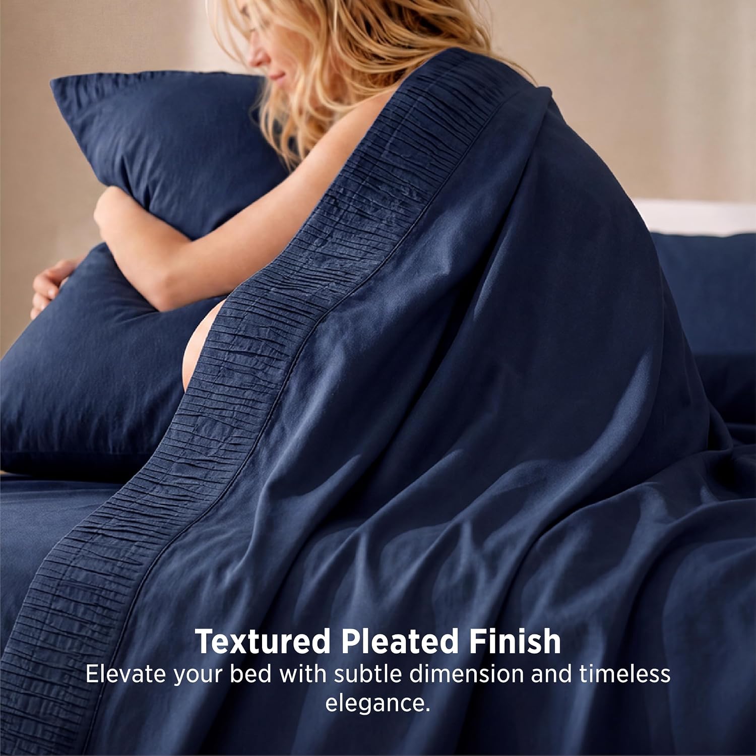 Bedsure Queen Sheet Set - 4 Pieces Soft, Breathable, Cooling Bed Sheets