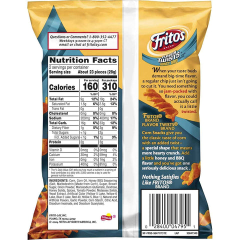 Fritos Original Corn Chips, 2 Ounce (Pack of 64)