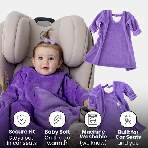 Buckle Me Baby Cozy Car Seat Blanket -Wearable Car Seat Blankets for Babies