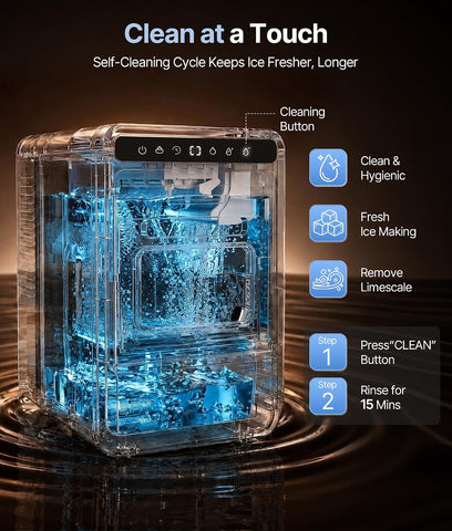 Clear Ice Cube Maker, 8 Crystal Clear 1.2" Jelly Ice Cube Per Batch