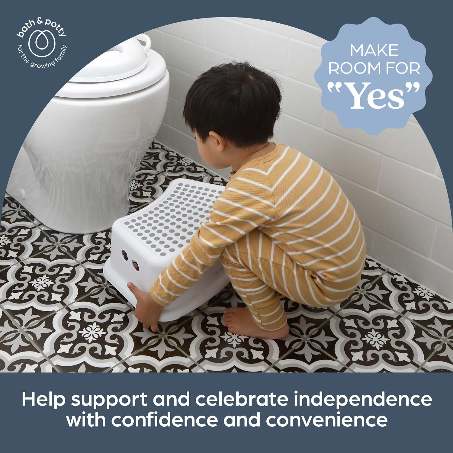 Dreambaby Step Stool for Kids - Non-Slip Base and Contoured Design for Toilet Potty Training and Sink Use (Pack of 2)