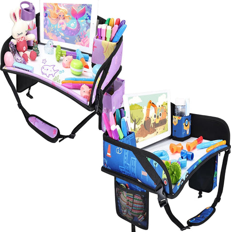 Kids Travel Tray for Toddler Car Seat, Road Trip Activities for Kid