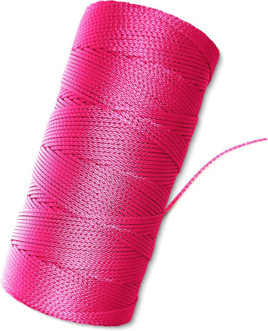 Fluorescent Pink String 1000 Ft - #18 Neon Pink Twine - Nylon String Line for Mason Line, Construction, Leveling