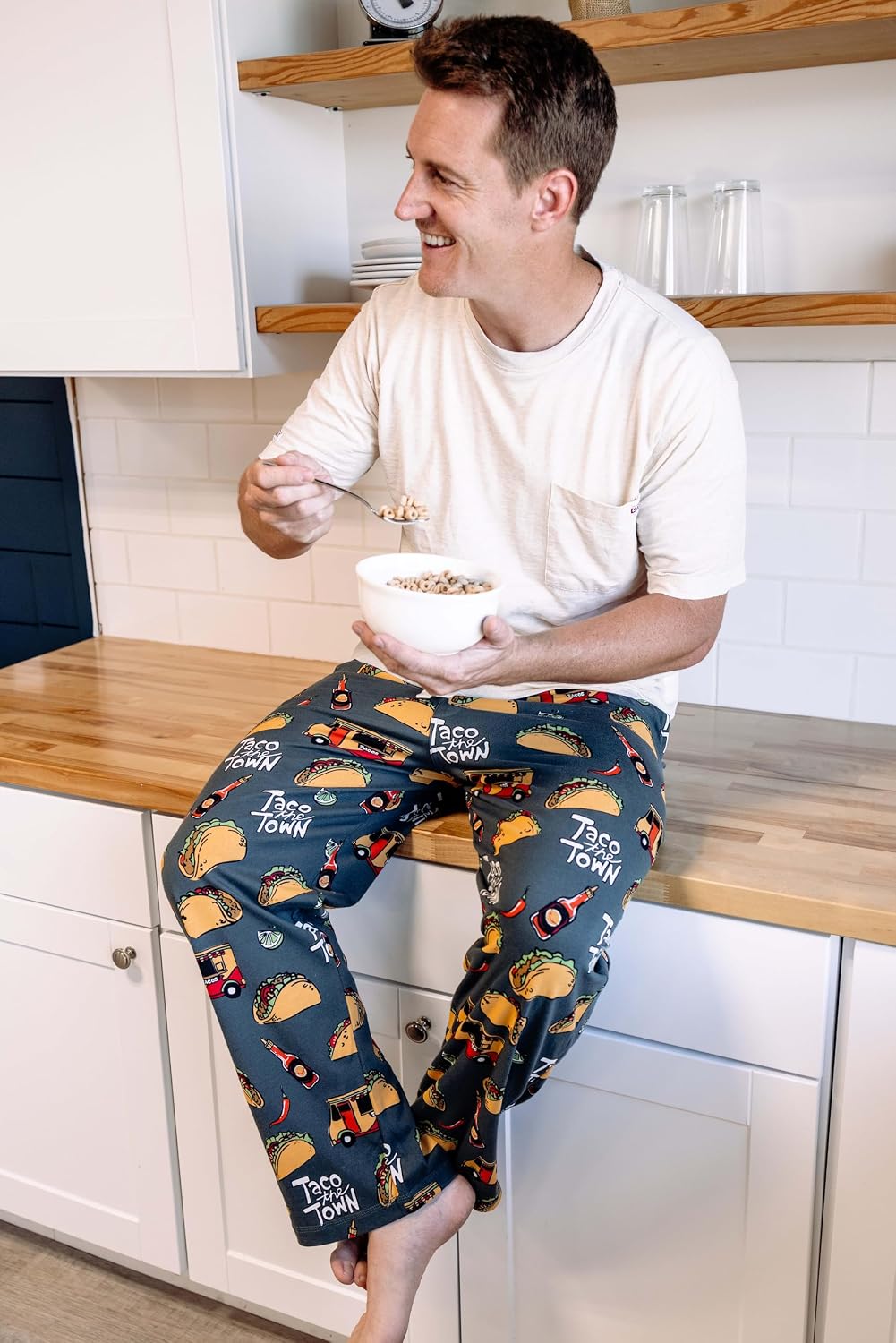 Lazy One Novelty Men's Pajama Pants, Pajama Bottoms for Men, Fishing PJ