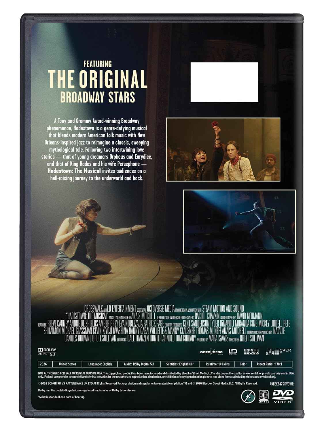 Hadestown: The Musical [DVD]