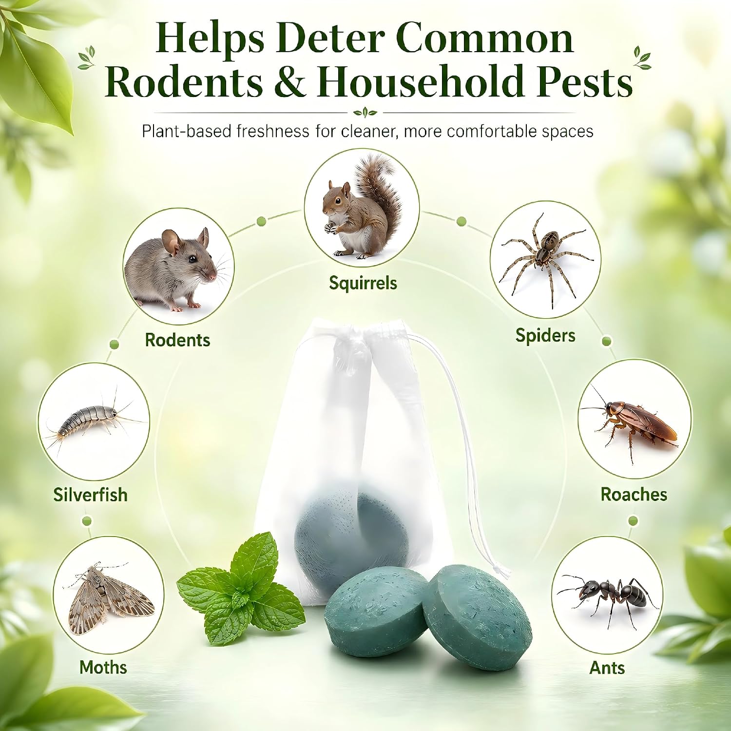 Rodent Repellent for Mouse & Rats, 1.41 Oz 24pc, Indoor & Outdoor Use