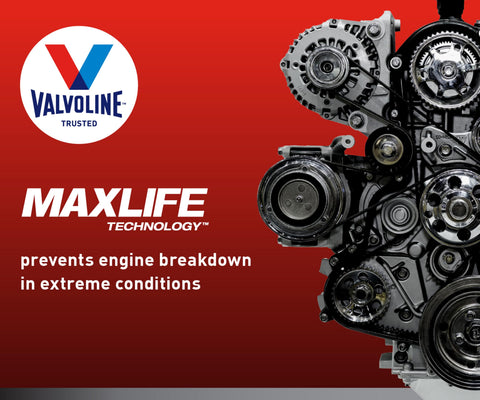 Valvoline Full Synthetic High Mileage with MaxLife Technology SAE 0W-20 Motor Oil 5 QT, Case of 3