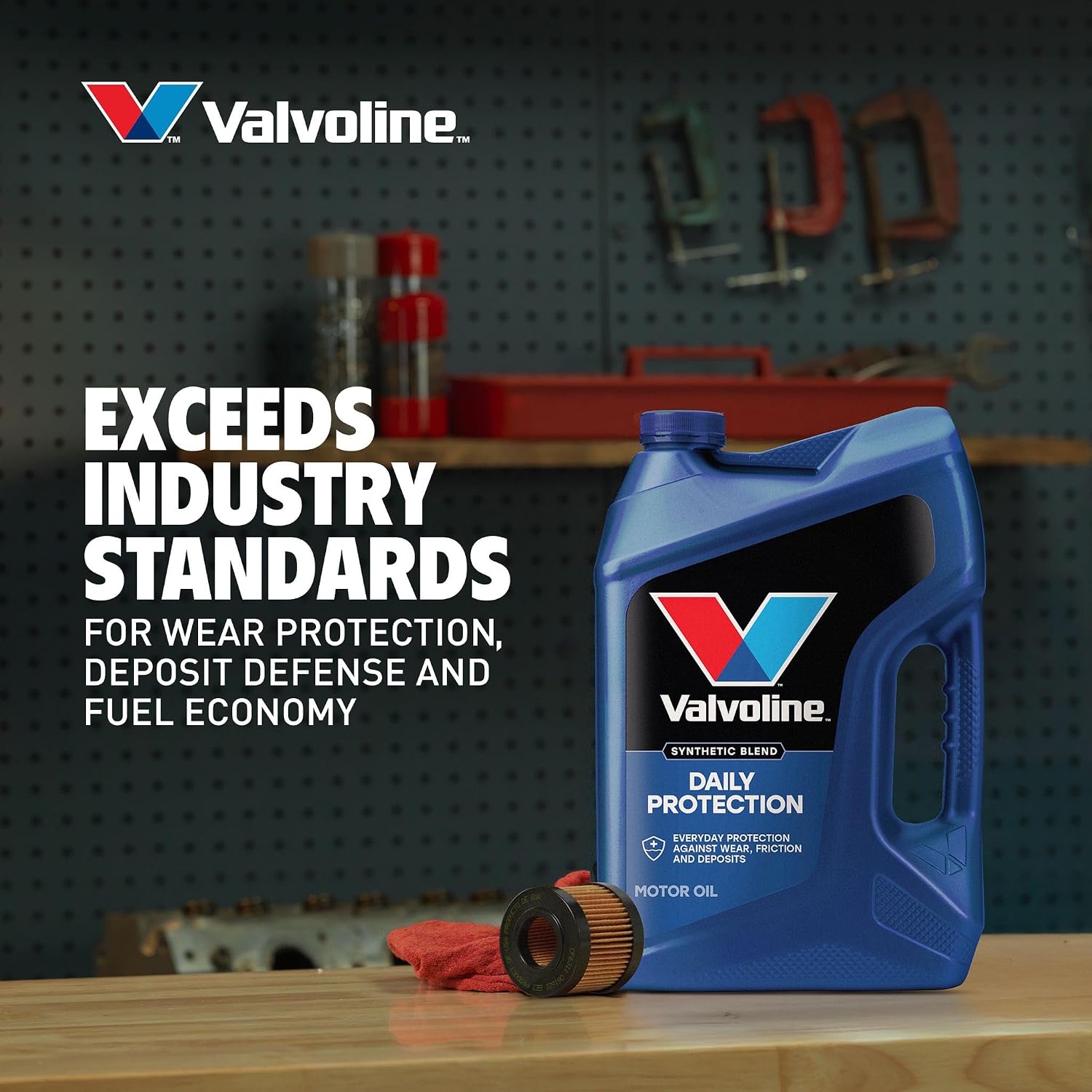 Valvoline Daily Protection SAE 5W-20 Synthetic Blend Motor Oil 5 QT