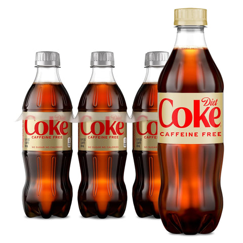 Diet Coke Caffeine-Free Soda Soft Drink Bottles, 16.9 fl oz, 6 Pack
