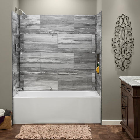 Palisade 25.6 in. x 14.8 in. Vinyl Wall Tiles in Hermitage Granite (8 Pack)
