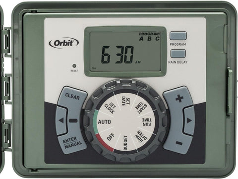 Orbit 12-Station Indoor/Outdoor Swing Panel Sprinkler System Timer - 57900