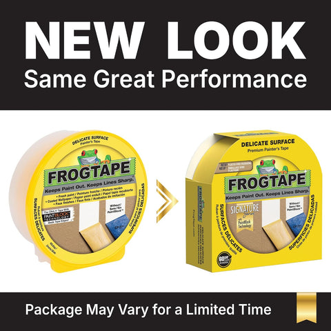 FrogTape Delicate Painter's Tape with PAINTBLOCK, 1.88 in x 60 Yds, 1 Roll