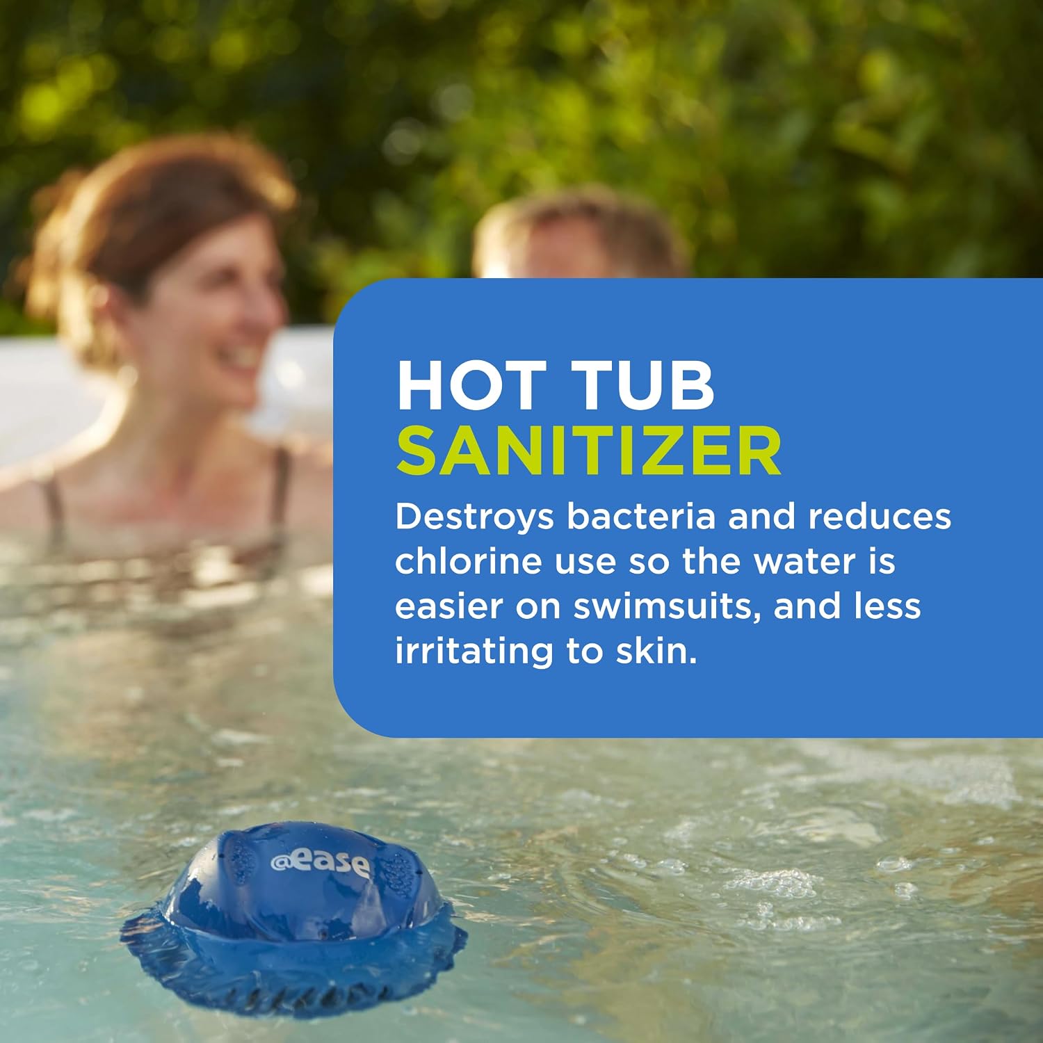 FROG @Ease Replacement SmartChlor Cartridge 3 Pack with 30 Test Strips for use with Hot Tub FROG @Ease Floating System - Hot Tub Sanitizer System Supports Less Chlorine Use