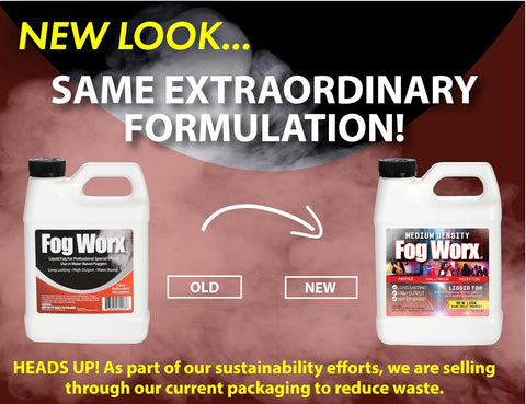 FogWorx Fog Juice - 1 Quart of Premium Odorless Fog Fluid (32 oz) - Medium Density, High Output, Long Lasting Fog Machine Fluid for 400 Watt to 1500 Watt Machines
