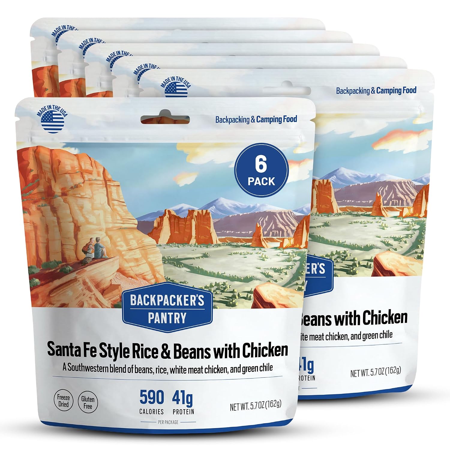 Backpacker's Pantry Risotto with Chicken | Freeze Dried Backpacking & Camping Food, 1 Count (Pack of 3)