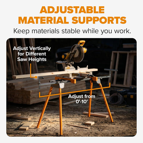 BORA Miter Saw Stand Universal Fit Heavy Duty Portable Design - PM-4000