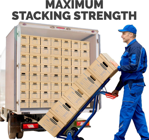 Bankers Box 10-Pack Small Classic Moving Boxes with Reinforced Handles