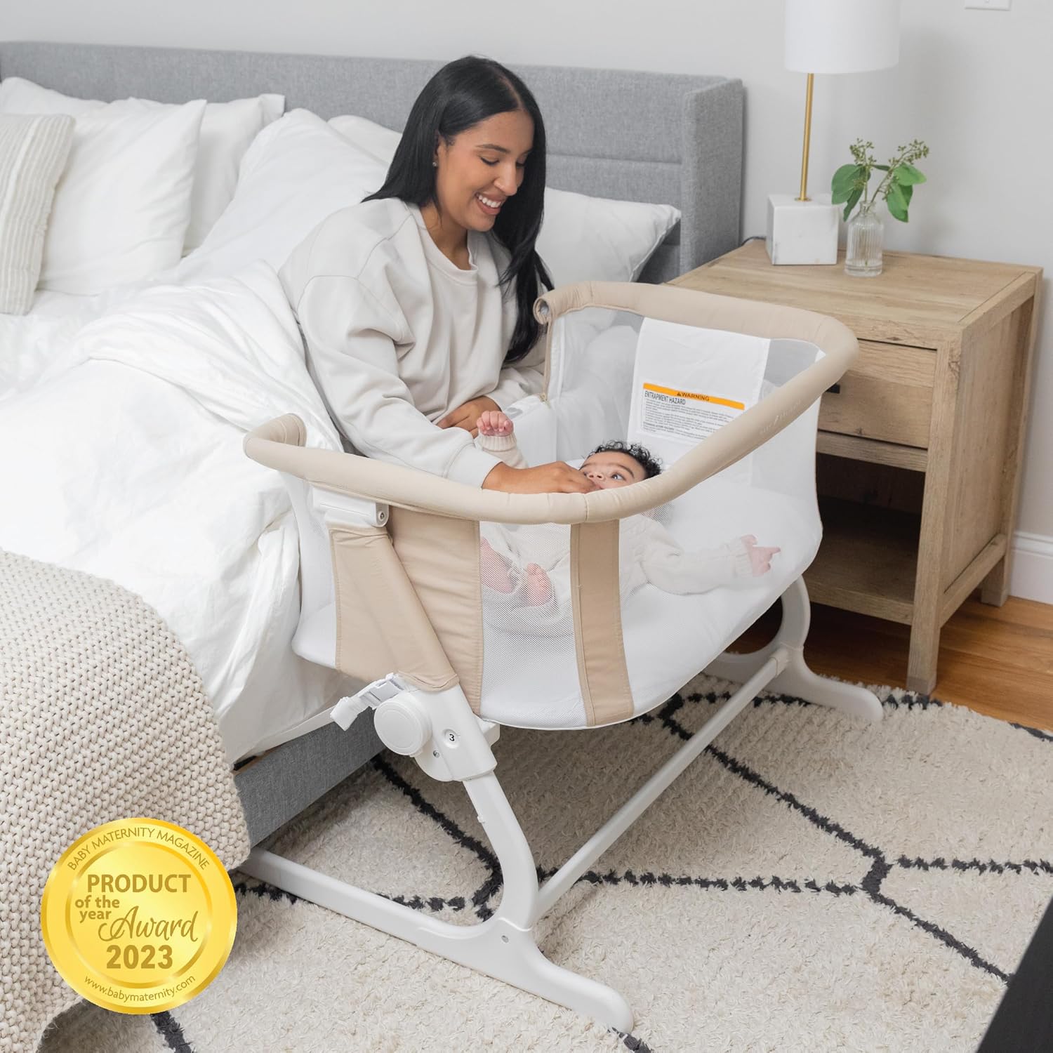 Baby Delight Beside Me™ Dreamer Bassinet, Organic Oat