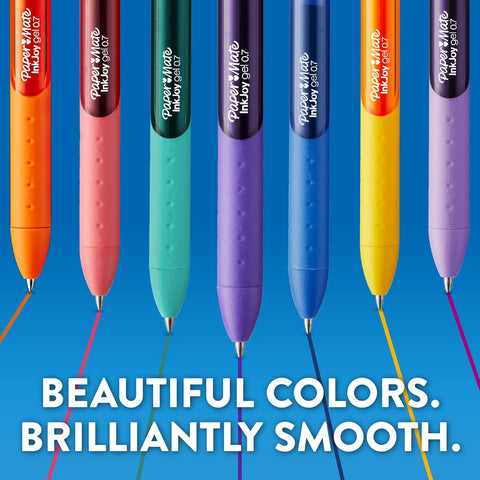 Paper Mate InkJoy Gel Pens Candy Pop Colors Medium (0.7mm) Point Retractable 4 Count, Pack of 36